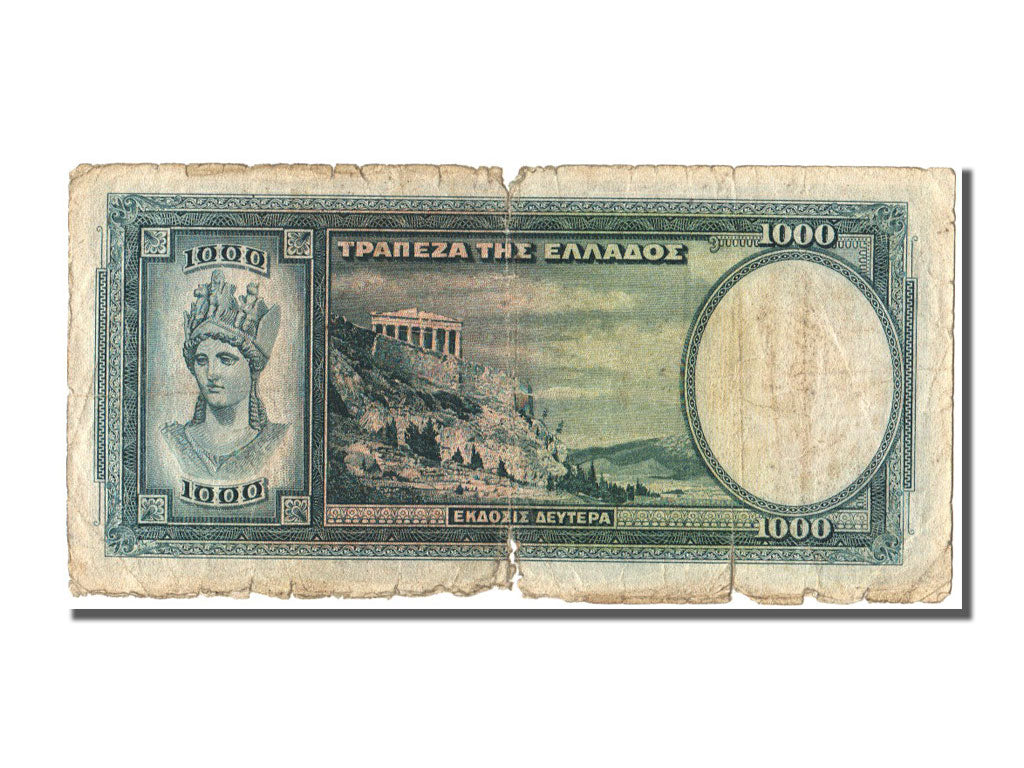 Banknote, Greece, 1000 Drachmai, 1939, 1939-01-01, VG(8-10)