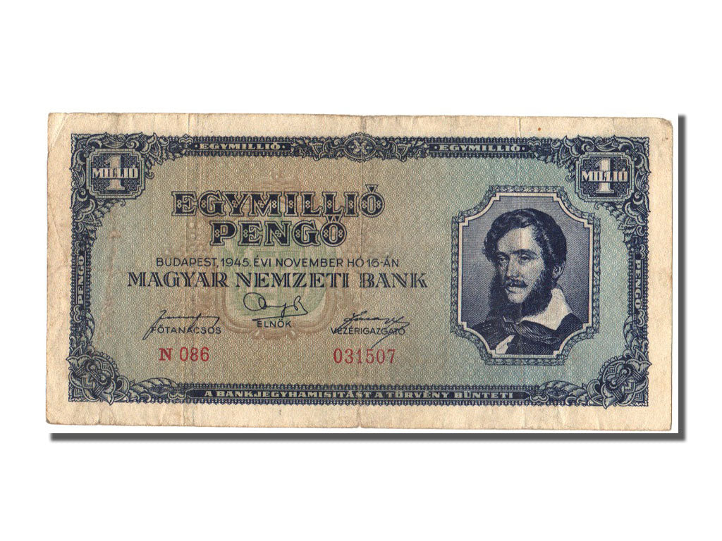 Banknote, Hungary, 1,000,000 Pengö, 1945, 1945-11-16, EF(40-45)