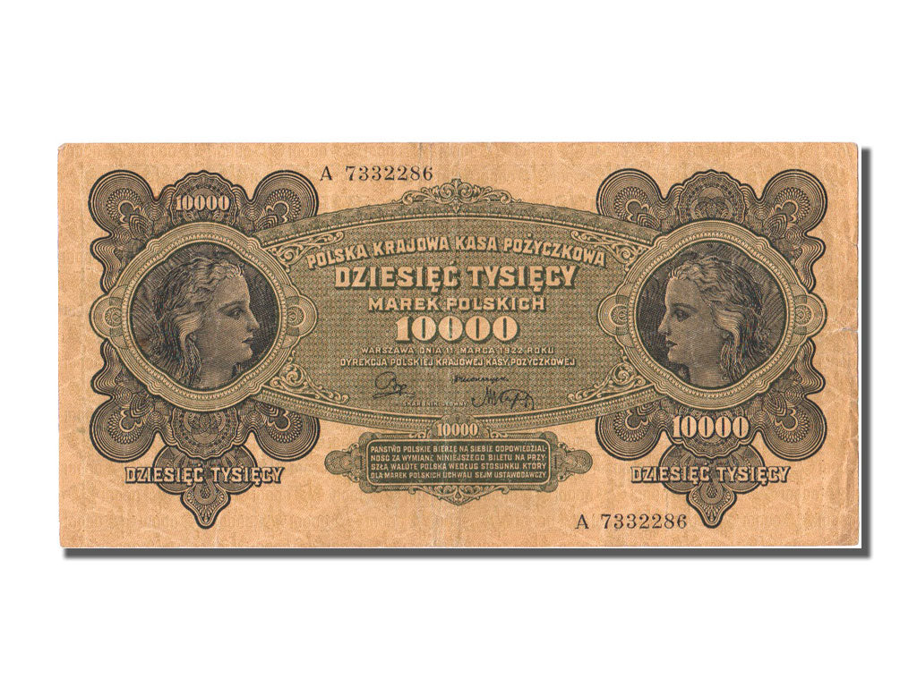 Billete, 10,000 Marek, 1922, Polonia, 1922-03-11, MBC+