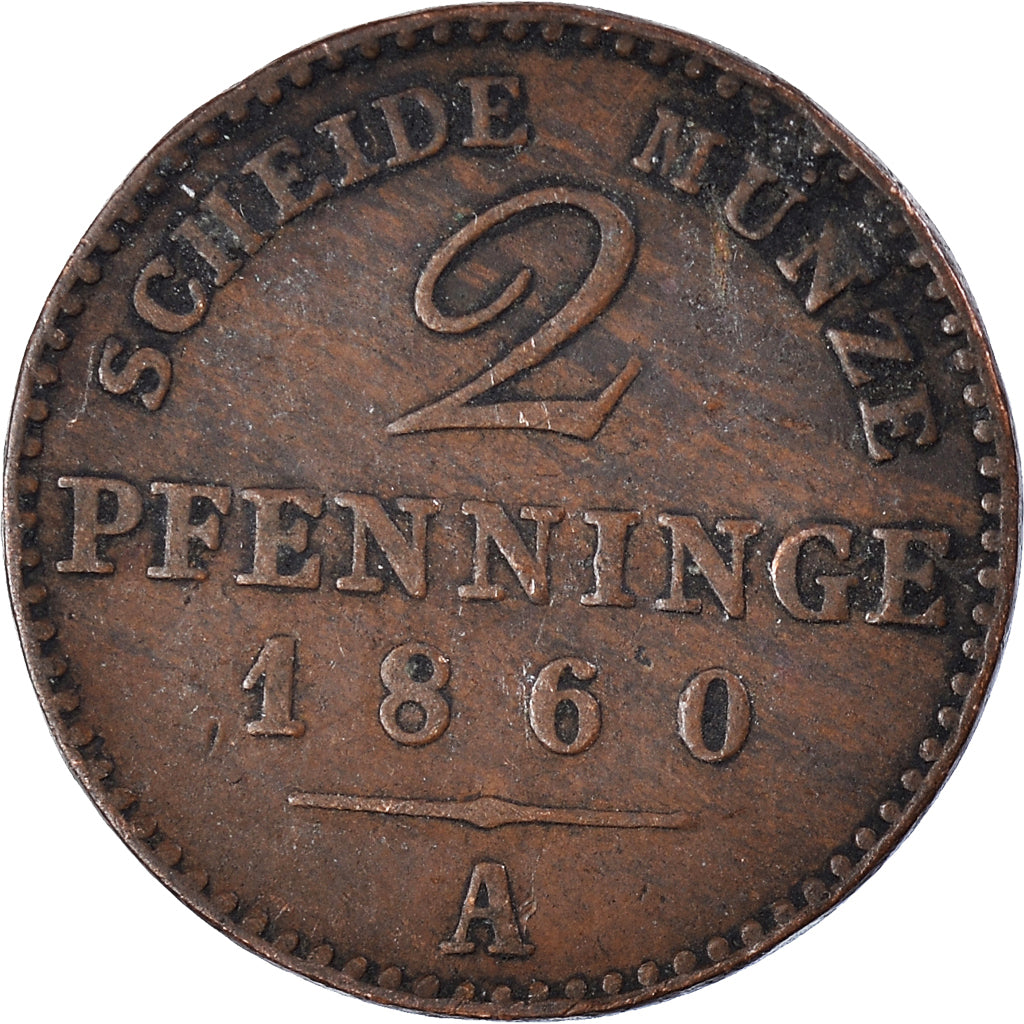 Estados Alemães, 2 Pfennig, 1860