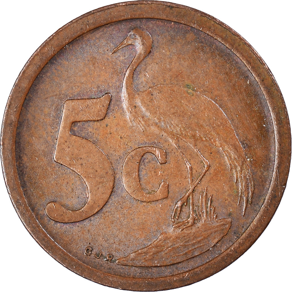Moneda, Sudáfrica, 5 Cents, 1990