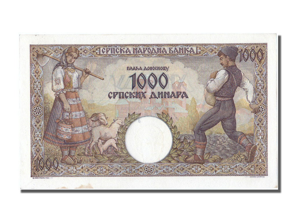 Banknote, Serbia, 1000 Dinara, 1942, 1942-05-01, UNC(65-70)