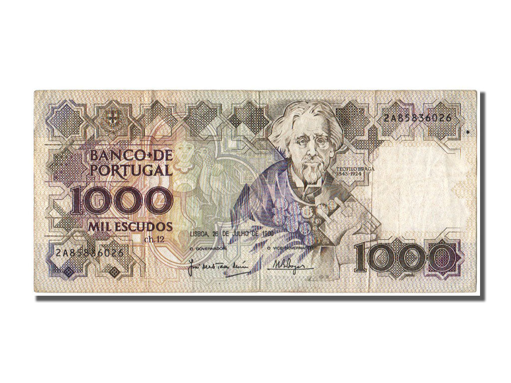Banknote, Portugal, 1000 Escudos, 1990, 1990-07-26, EF(40-45)