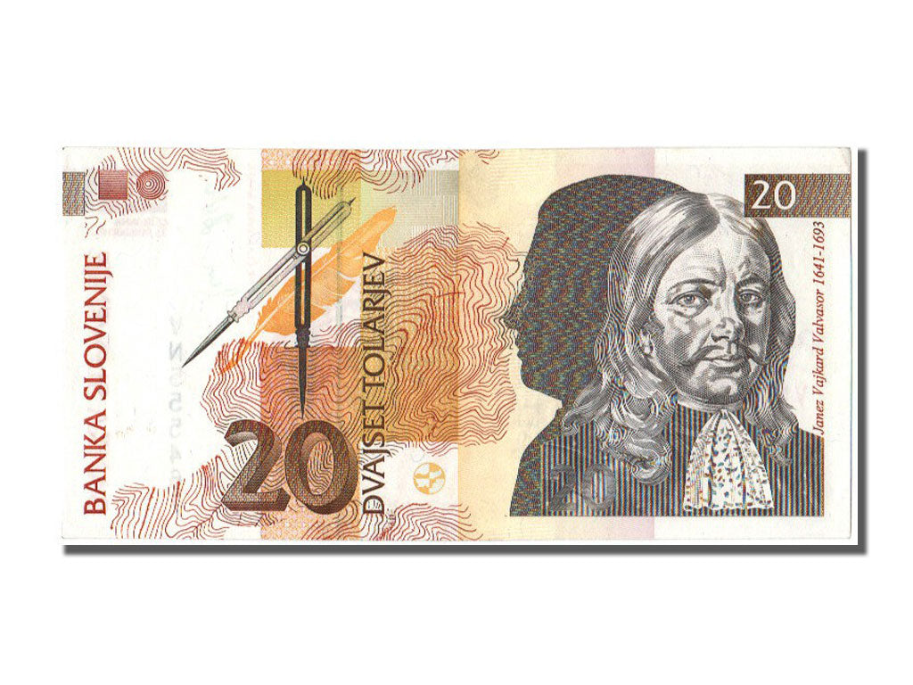Billet, Slovénie, 20 Tolarjev, 1992, 1992-01-15, SUP+