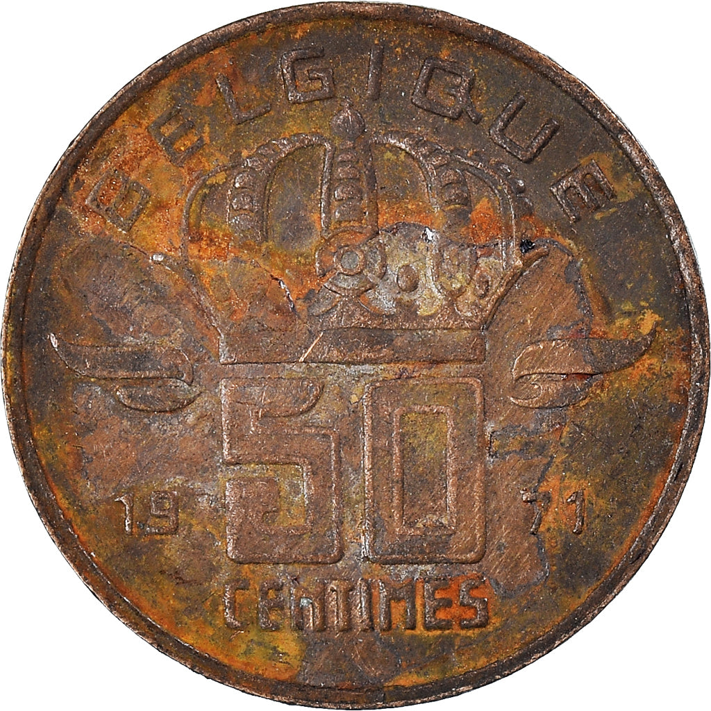 Monnaie, Belgique, 50 Centimes, 1971