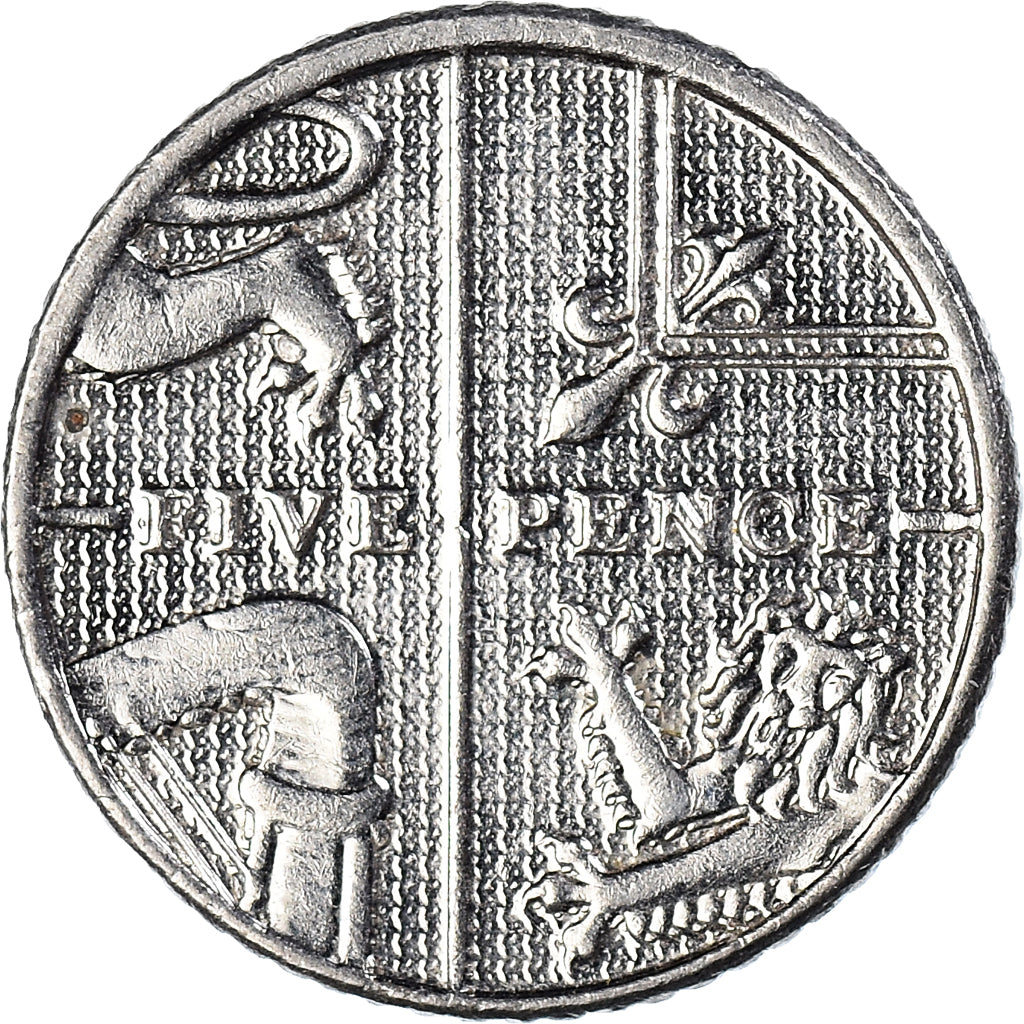 Moeda, Grã-Bretanha, 5 Pence, 2014
