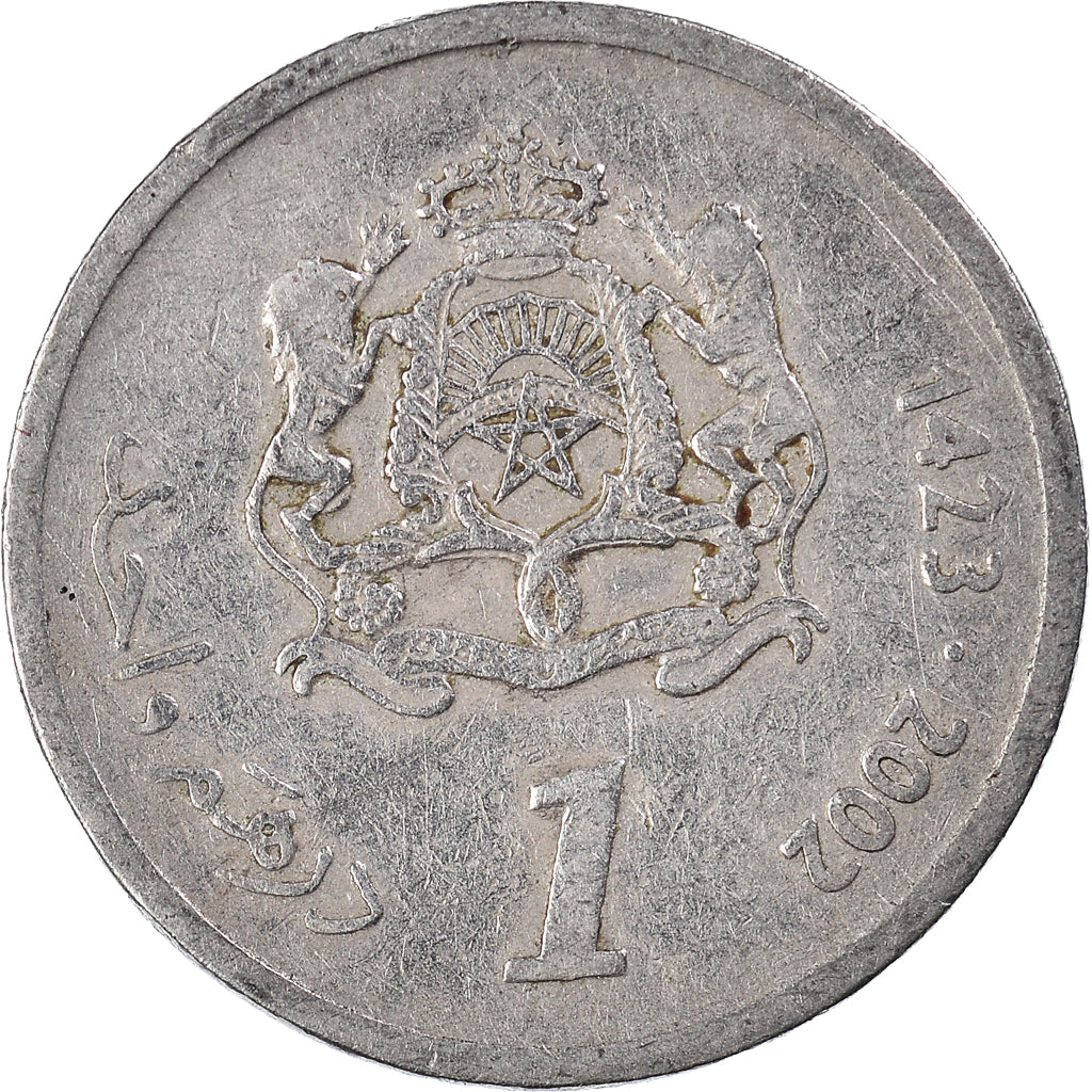 Monnaie, Maroc, Dirham, 2002
