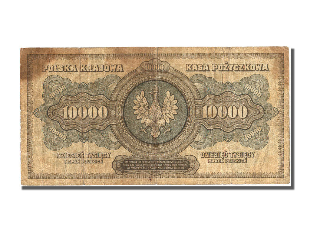 Banknote, Poland, 10,000 Marek, 1922, 1922-03-11, VF(20-25)