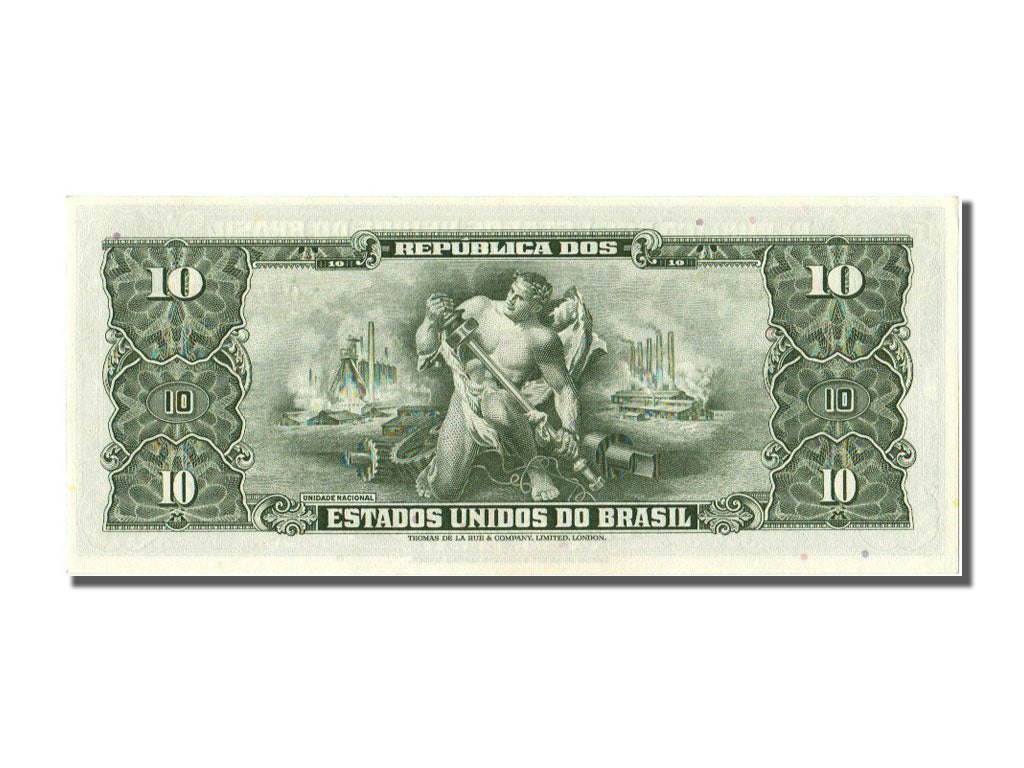 Banconote, Brasile, 1 Centavo on 10 Cruzeiros, 1967, FDS