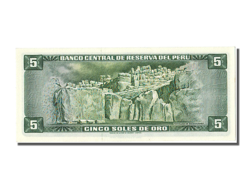 Banknote, Peru, 5 Soles De Oro, 1974, 1974-08-15, UNC(65-70)