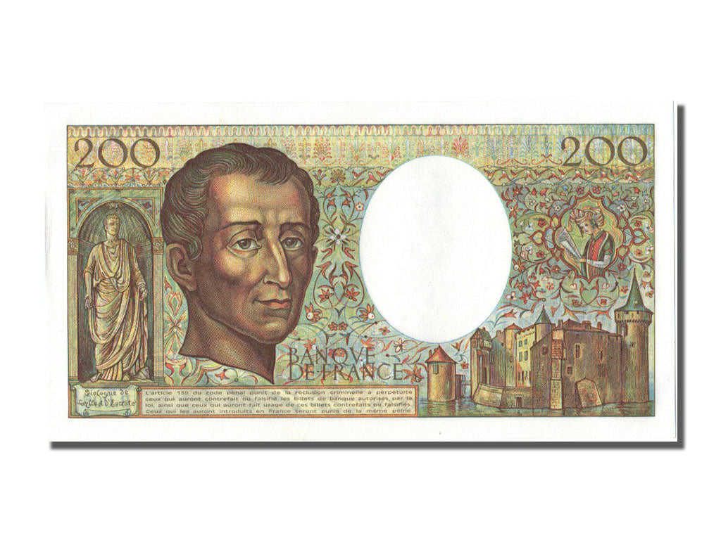 Billet, France, 200 Francs, 200 F 1981-1994 ''Montesquieu'', 1981, NEUF