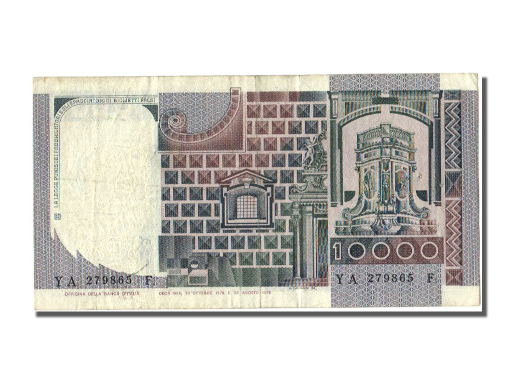Banknote, Italy, 10,000 Lire, 1976, 1976-11-30, EF(40-45)