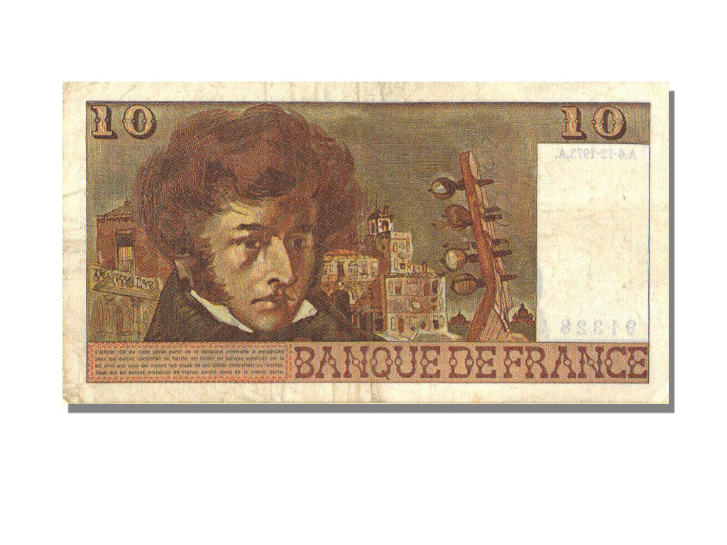 Banconote, Francia, 10 Francs, 10 F 1972-1978 ''Berlioz'', 1973, 1973-12-06