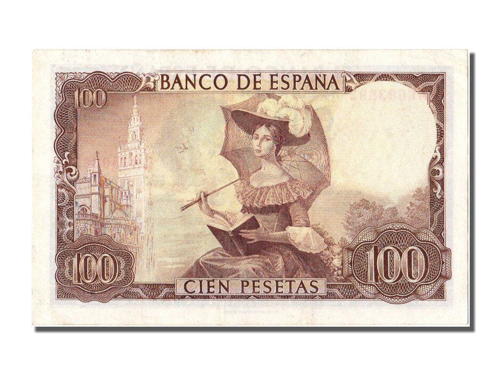 Banknot, Hiszpania, 100 Pesetas, 1965, 1965-11-19, AU(55-58)