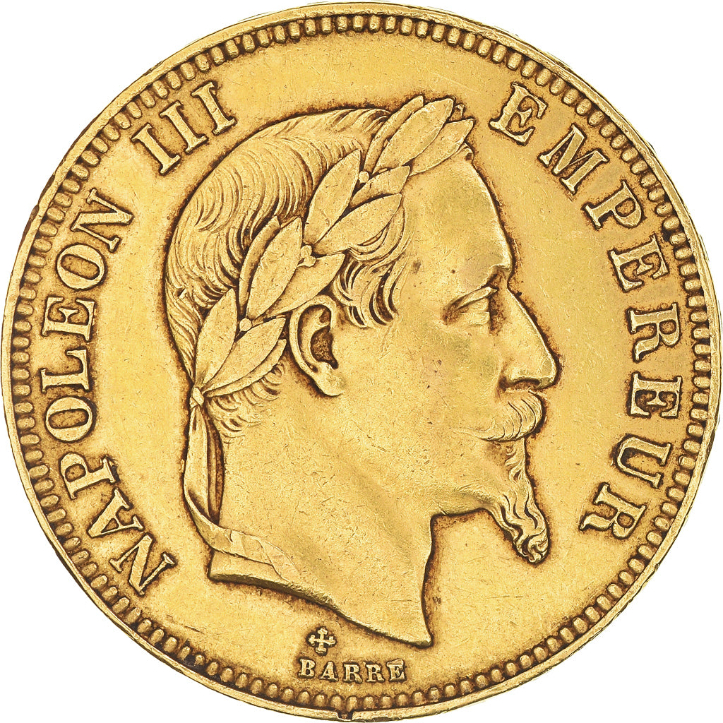 Münze, Frankreich, Napoleon III, 100 Francs, 1866, Strasbourg, SS, Gold
