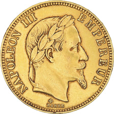 Münze, Frankreich, Napoleon III, 100 Francs, 1866, Strasbourg, SS, Gold
