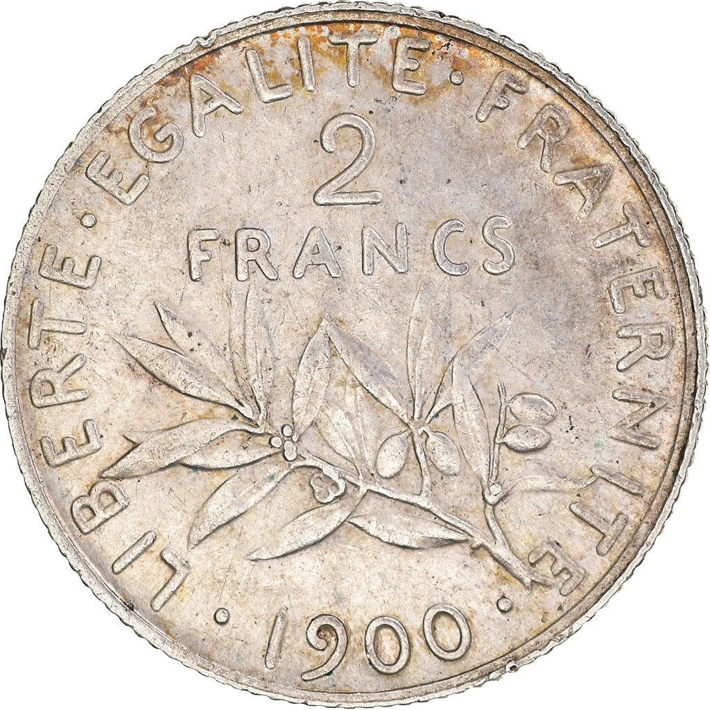 Monnaie, France, Semeuse, 2 Francs, 1900, Paris, SUP, Argent, Gadoury:532