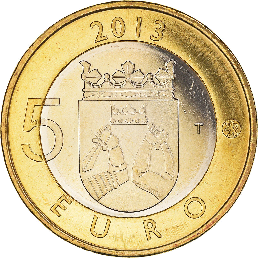 Finlande, 5 Euro, Imatra Dam, 2013, SPL+, Bimétallique, KM:195