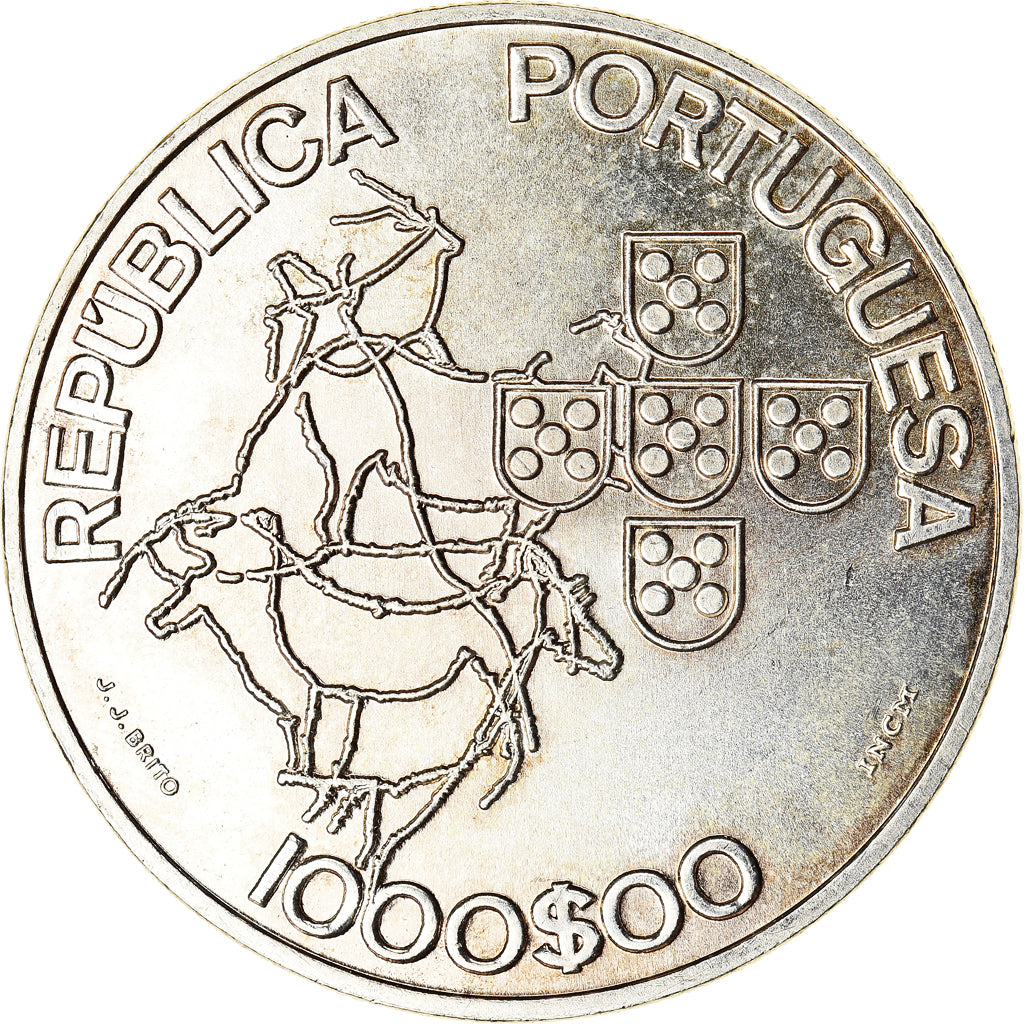 Moeda, Portugal, Council of the EU, 1000 Escudos, 2000, MS(60-62), Prata, KM:724