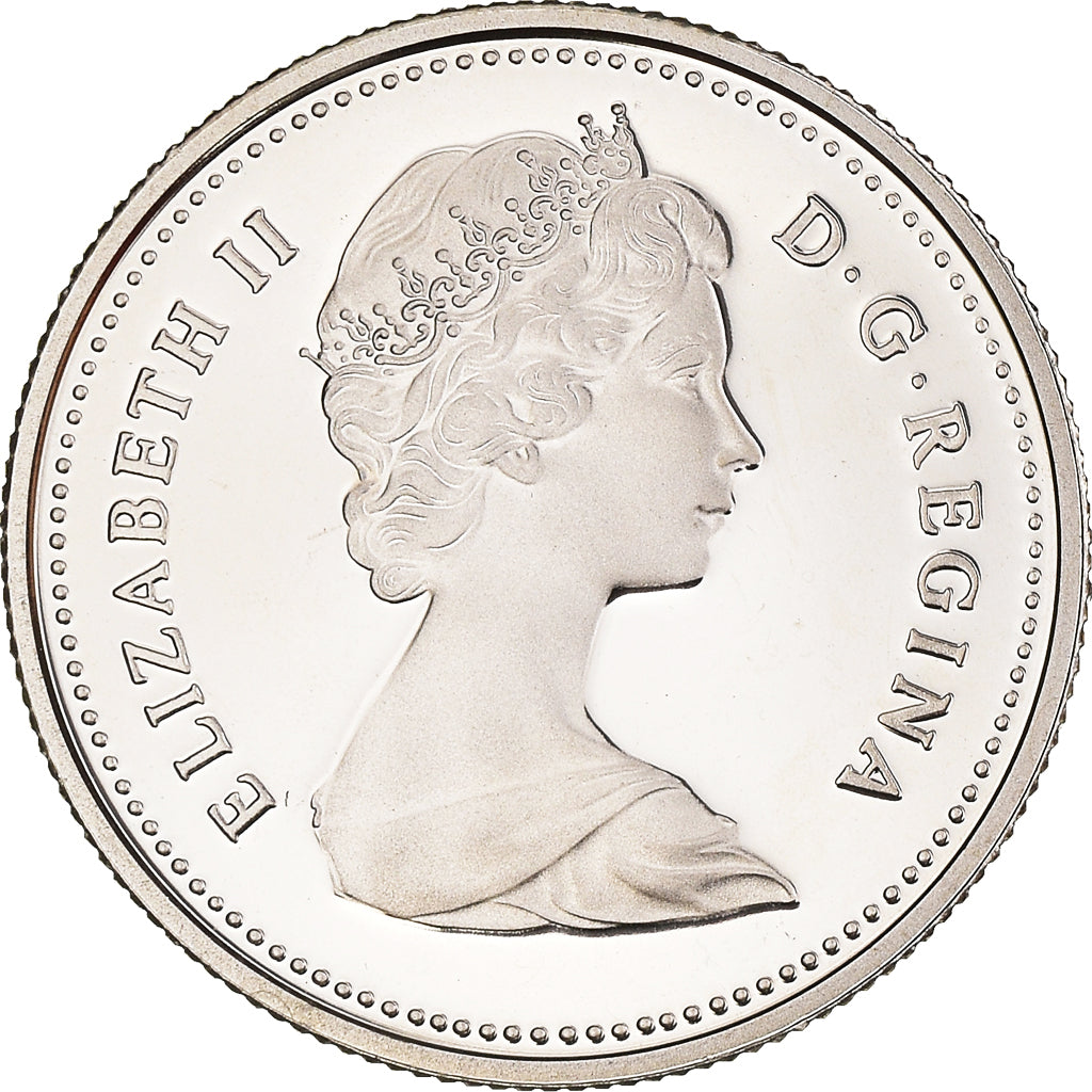 Moneda, Canadá, Elizabeth II, 25 Cents, 1981, Royal Canadian Mint, Ottawa