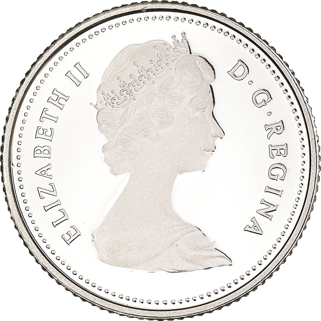 Moneda, Canadá, Elizabeth II, 10 Cents, 1981, Royal Canadian Mint, Ottawa