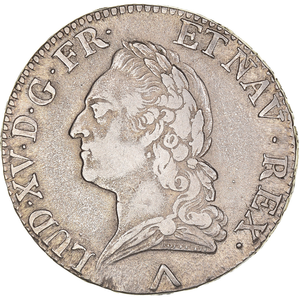Coin, France, Louis XV, Écu à la vieille tête, 1774, Lille, VF(30-35)