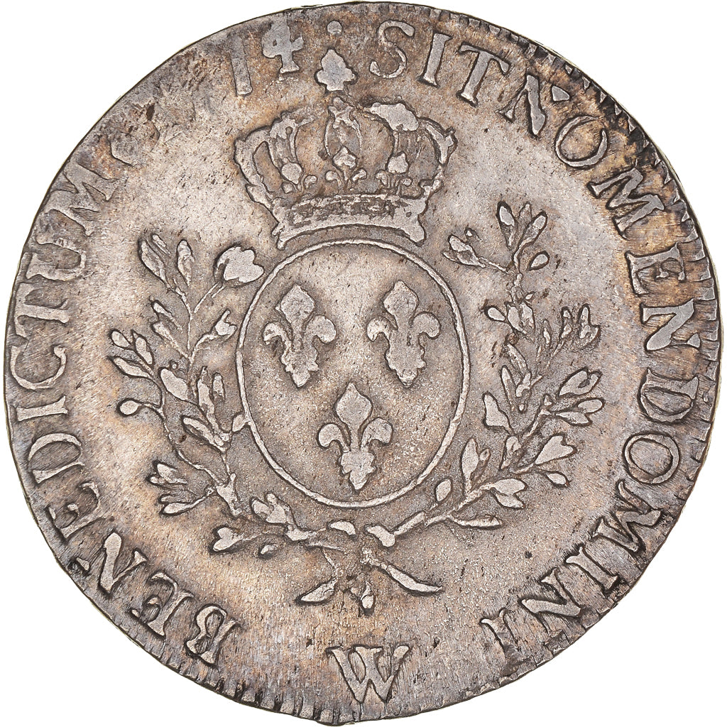 Coin, France, Louis XV, Écu à la vieille tête, 1774, Lille, VF(30-35)