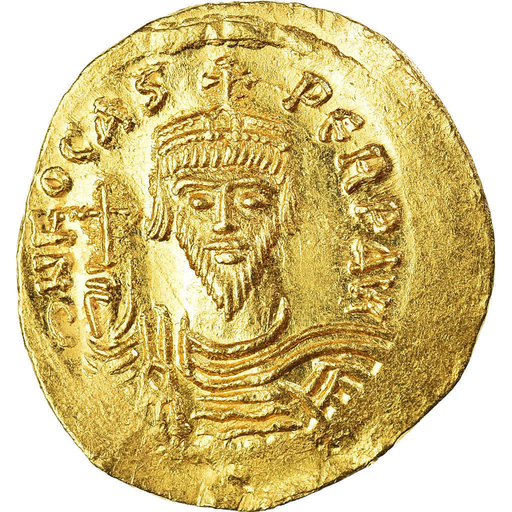 Phocas, Solidus, 602-610, Constantinople, Gold, MS(60-62), Sear:620