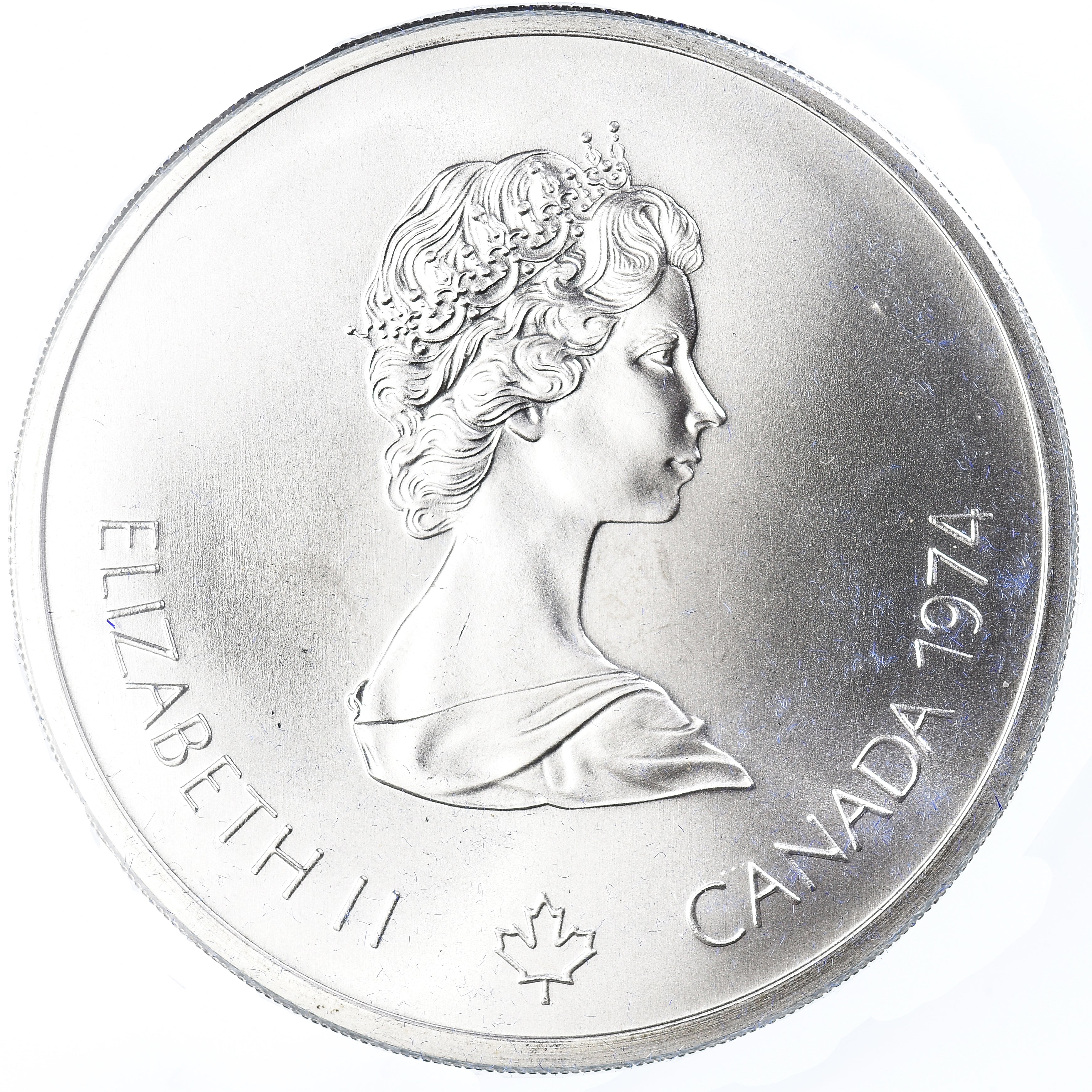Coin, Canada, Elizabeth II, 1976 Olympics - Panthéon, 10 Dollars, 1974, Royal