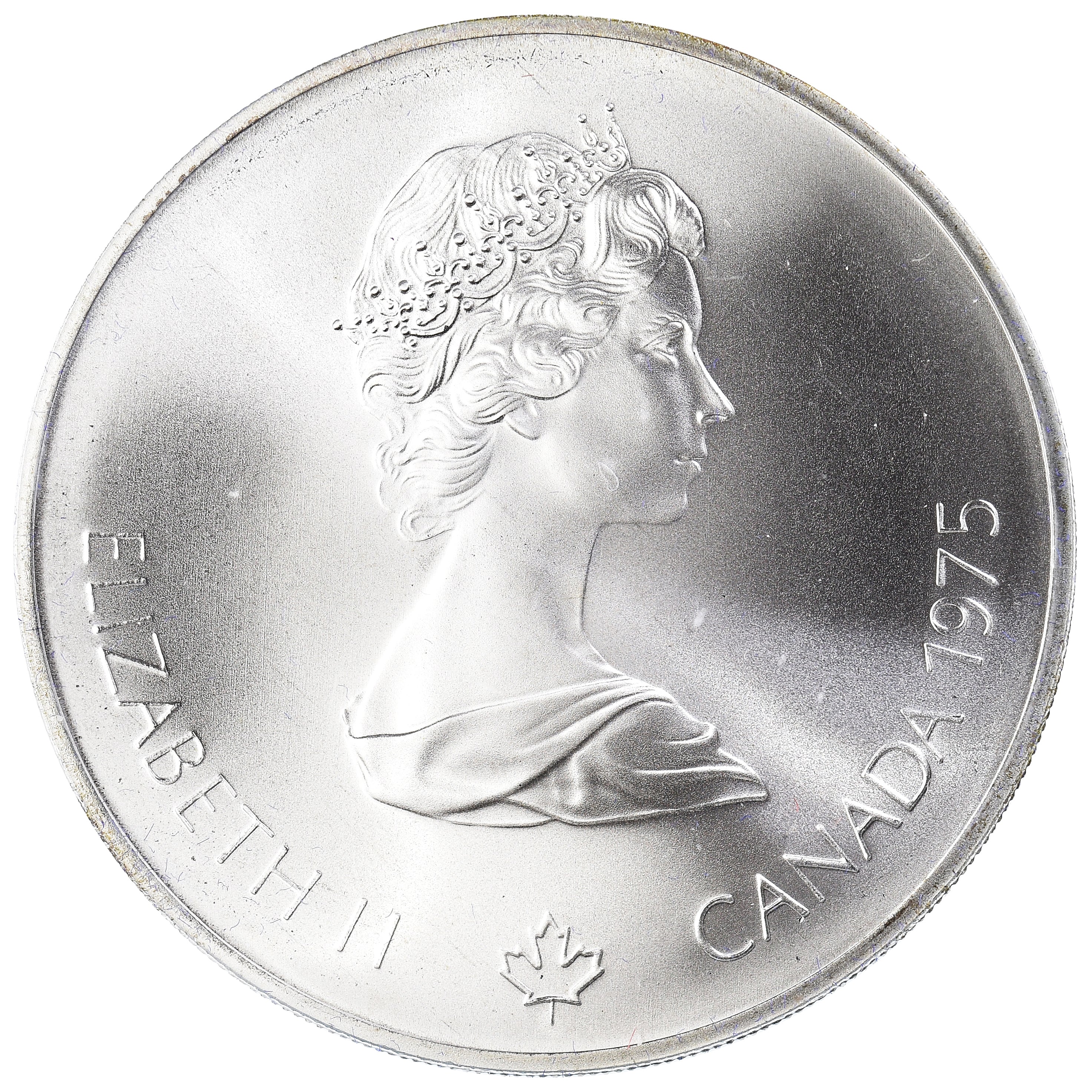 Coin, Canada, Elizabeth II, 1976 Olympics - Platform Diver, 5 Dollars, 1975