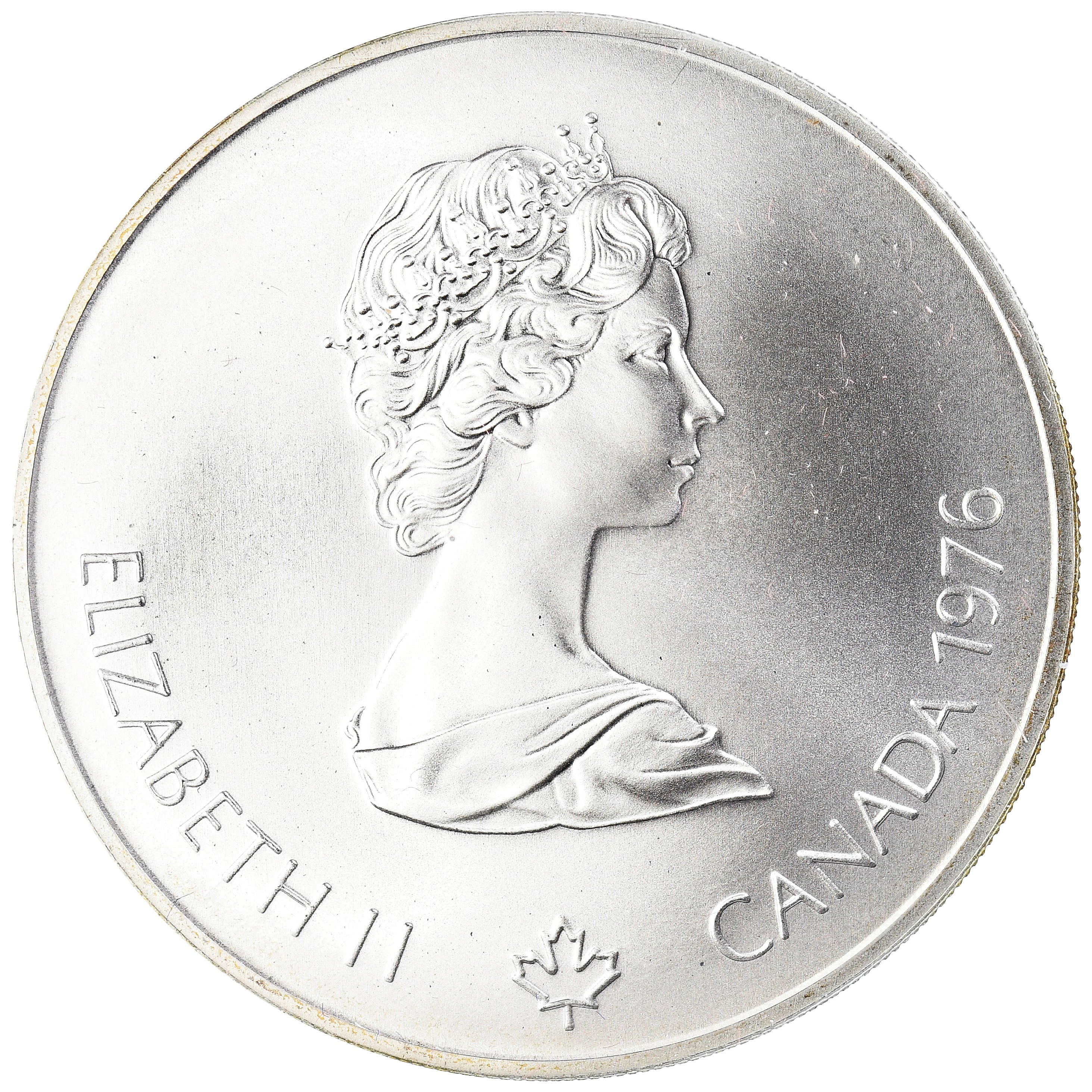 Coin, Canada, Elizabeth II, 1976 Olympics - Olympic village, 5 Dollars, 1976