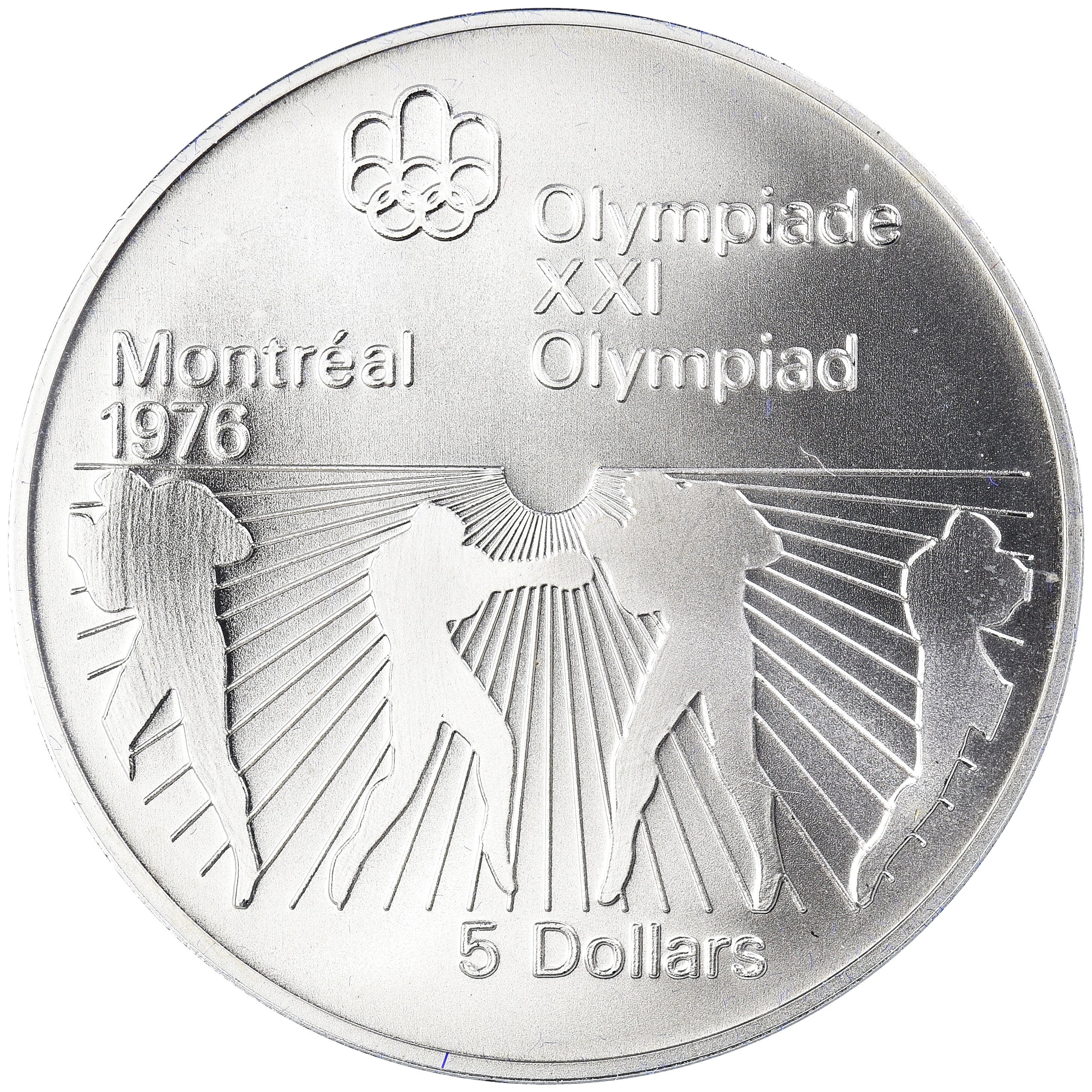 Coin, Canada, Elizabeth II, 1976 Olympics - Boxing, 5 Dollars, 1976, Royal