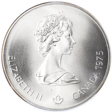 Moneta, Canada, Elizabeth II, 1976 Olympics - Swimming, 5 Dollars, 1975, Royal