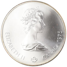 Coin, Canada, Elizabeth II, 1976 Olympics - Swimming, 5 Dollars, 1975, Royal