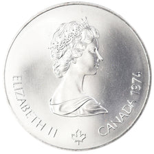 Coin, Canada, Elizabeth II, 1976 Olympics - Athlete with Torch, 5 Dollars, 1974