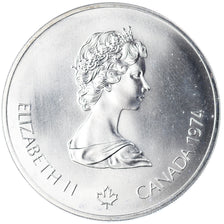 Coin, Canada, Elizabeth II, 1976 Olympics - Olympic Rings and Wreath, 5 Dollars