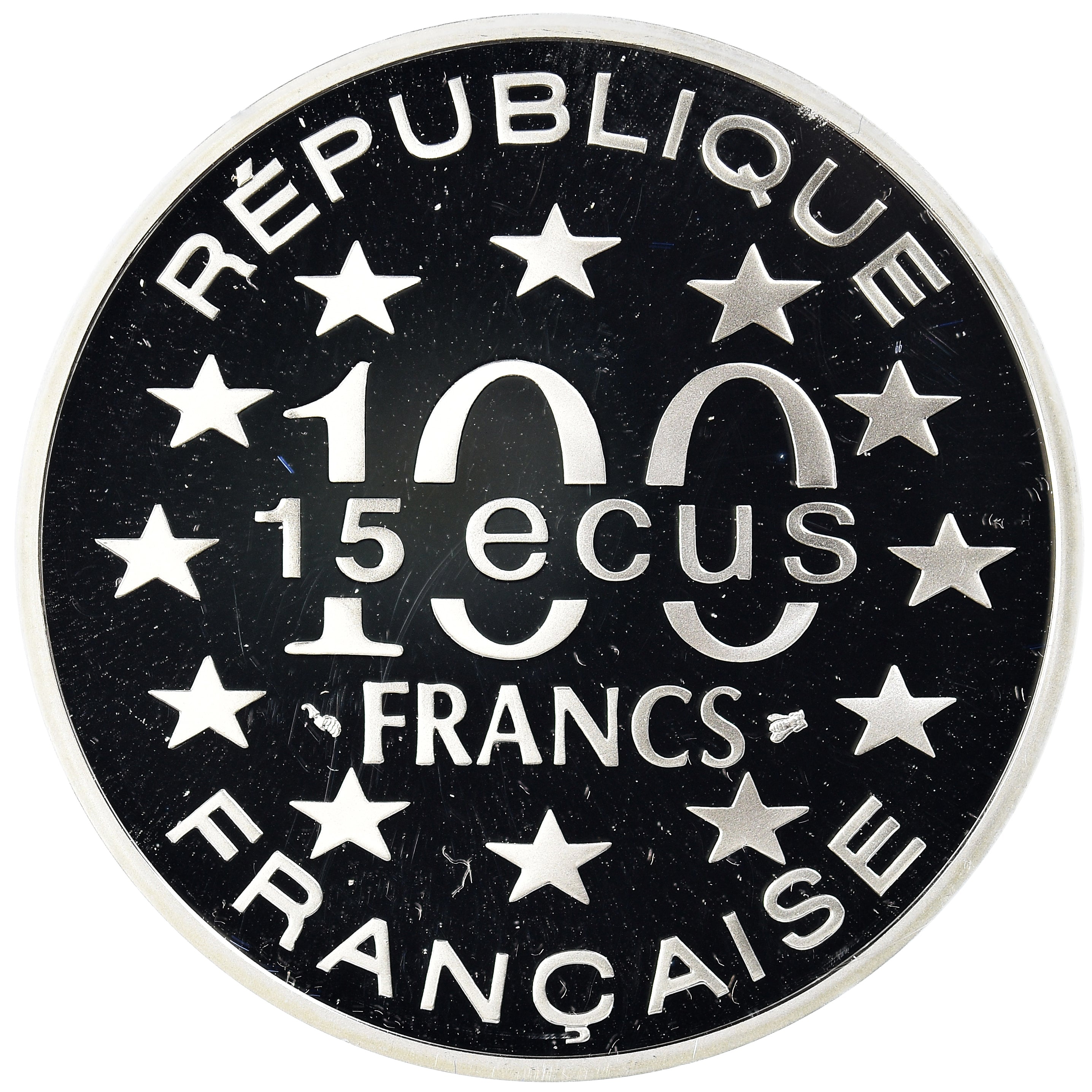 Moneta, Francia, Monnaie de Paris, Parthénon, 100 Francs-15 Ecus, 1995, Paris
