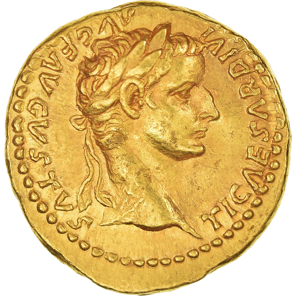 Tiberius, Aureus, 14-37, Lyon - Lugdunum, Oro, BB+, RIC:27
