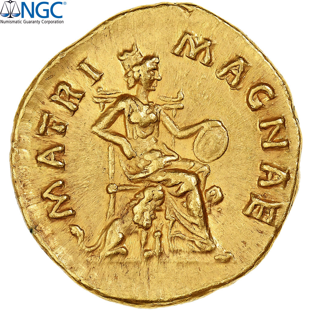 Faustina II, Aureus, 161-176, Rome, Pedigree, Oro, NGC, AU 5/5-4/5, RIC:704