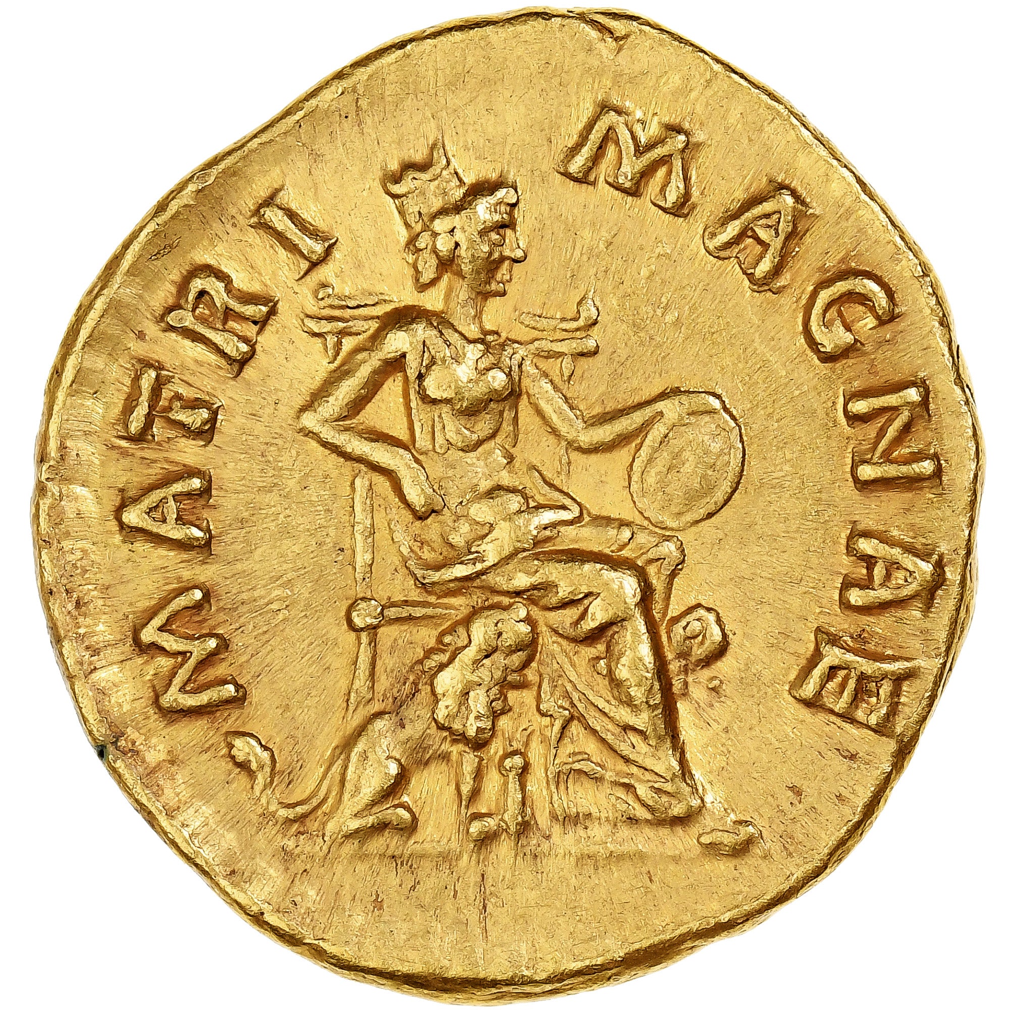 Faustina II, Aureus, 161-176, Rome, Pedigree, Dourado, NGC, AU 5/5-4/5, RIC:704