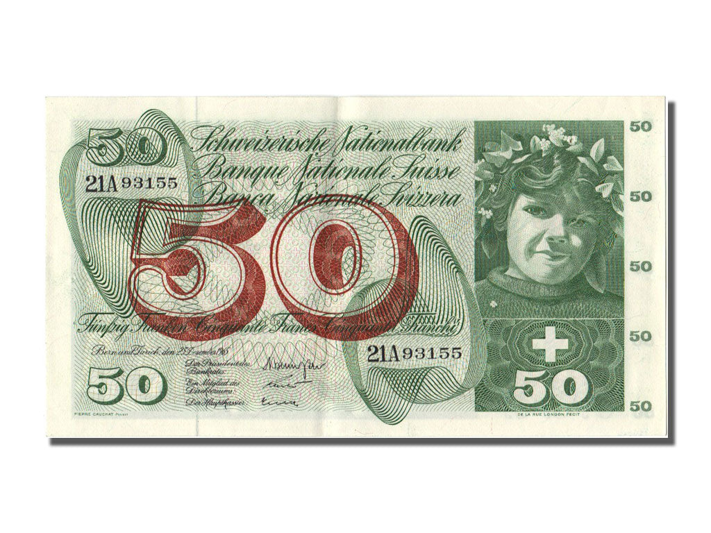 Banknote, Switzerland, 50 Franken, 1965, 1965-12-23, UNC(63)