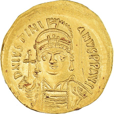 Justinian I, Solidus, 545-565, Constantinople, Oro, BB+, Sear:140