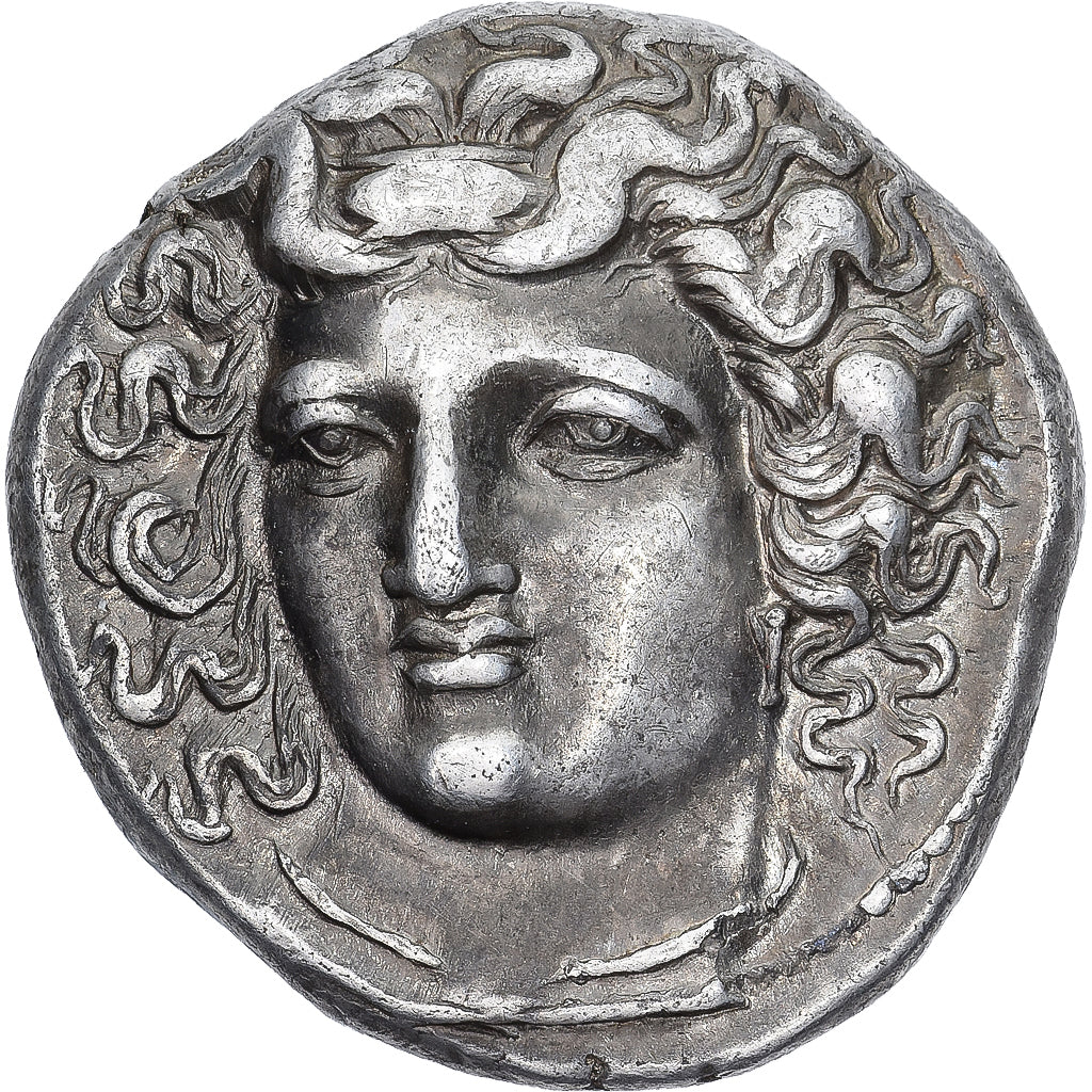 Moneta, Tesalia, Drachm, 356-342 BC, Larissa, AU(55-58), Srebro, HGC:4-452