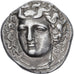 Moneta, Tesalia, Drachm, 356-342 BC, Larissa, AU(55-58), Srebro, HGC:4-452