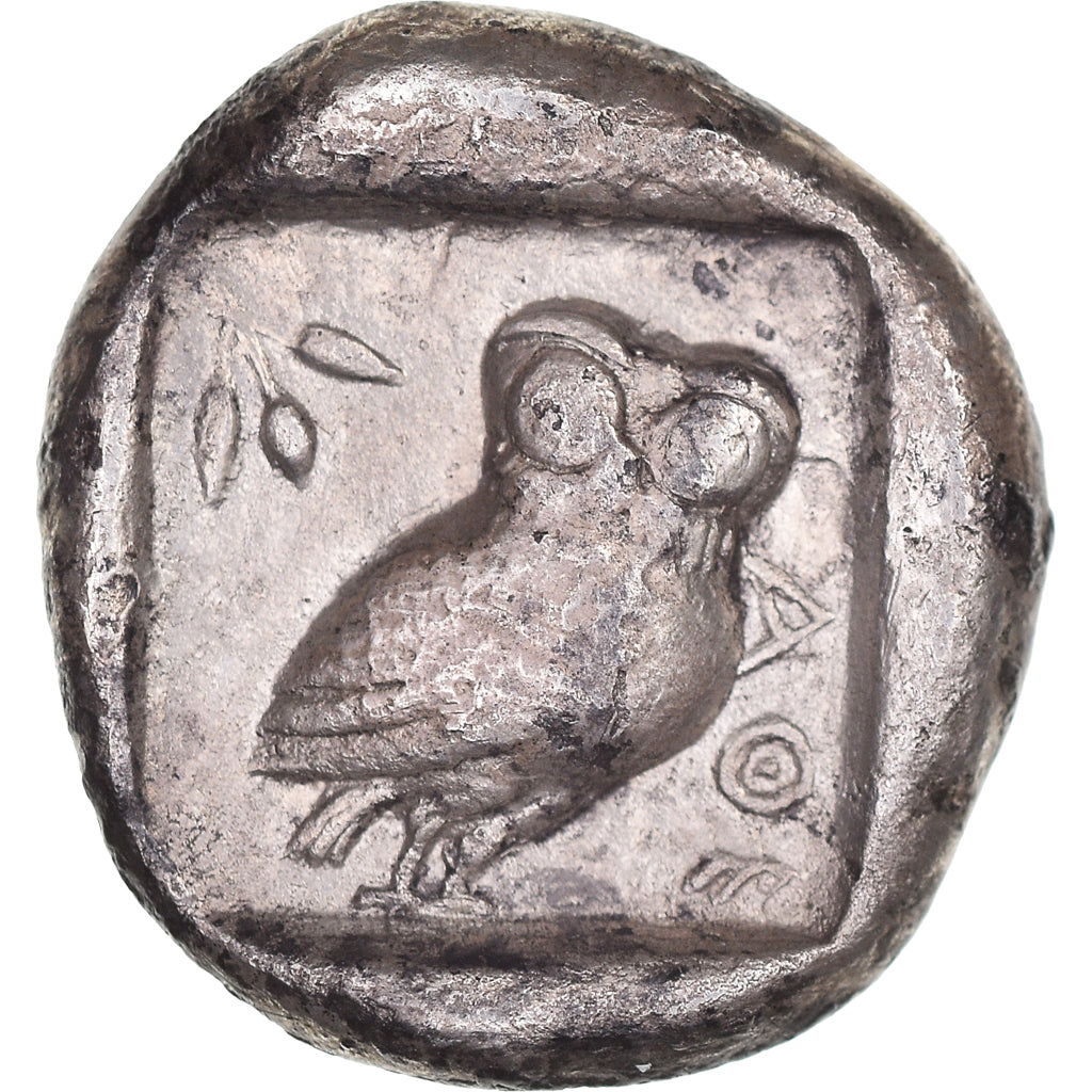 Attica, Tetradrachm, 510-500/490 BC, Athens, Very rare, Plata, NGC, BC+