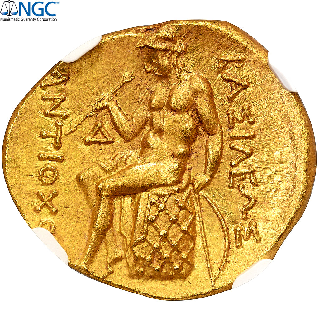 Seleukid Kingdom, Antiochus I Soter, Stater, 276-261 BC, Ai-Khanoum, Gold, NGC