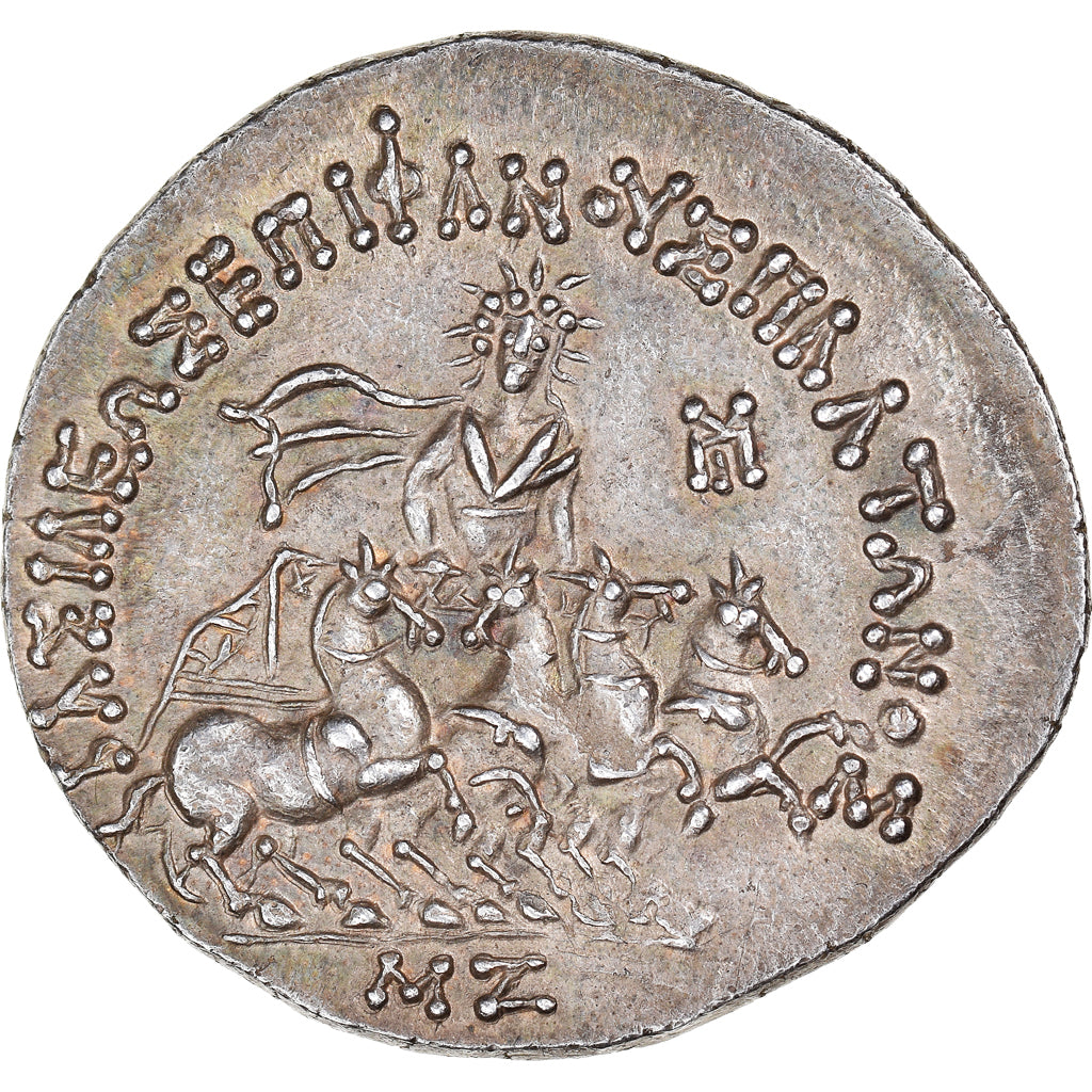 Bactria, Plato, Tetradrachm, ca. 145-140 BC, Argento, NGC, AU 5/5-4/5