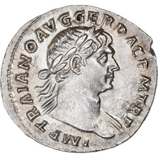 Trajan, Denarius, 107-108, Rome, Very rare, Silver, MS(60-62), RIC:147a