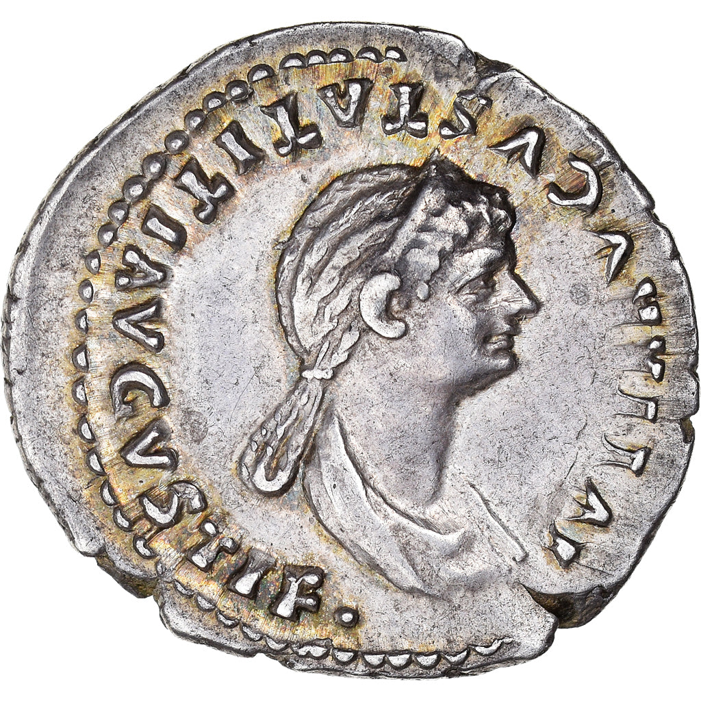Julia Titi, Denarius, 80-81, Rome, Silver, AU(55-58), RIC:388
