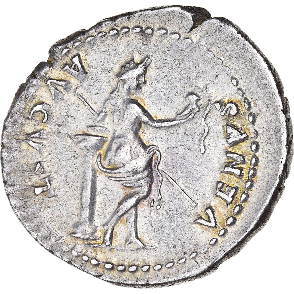 Julia Titi, Denarius, 80-81, Rome, Silver, AU(55-58), RIC:388